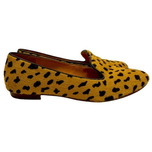 Madewell Women's Teddy Loafer Calf Hair Leopard Print Pointed Toe 7‎ $158